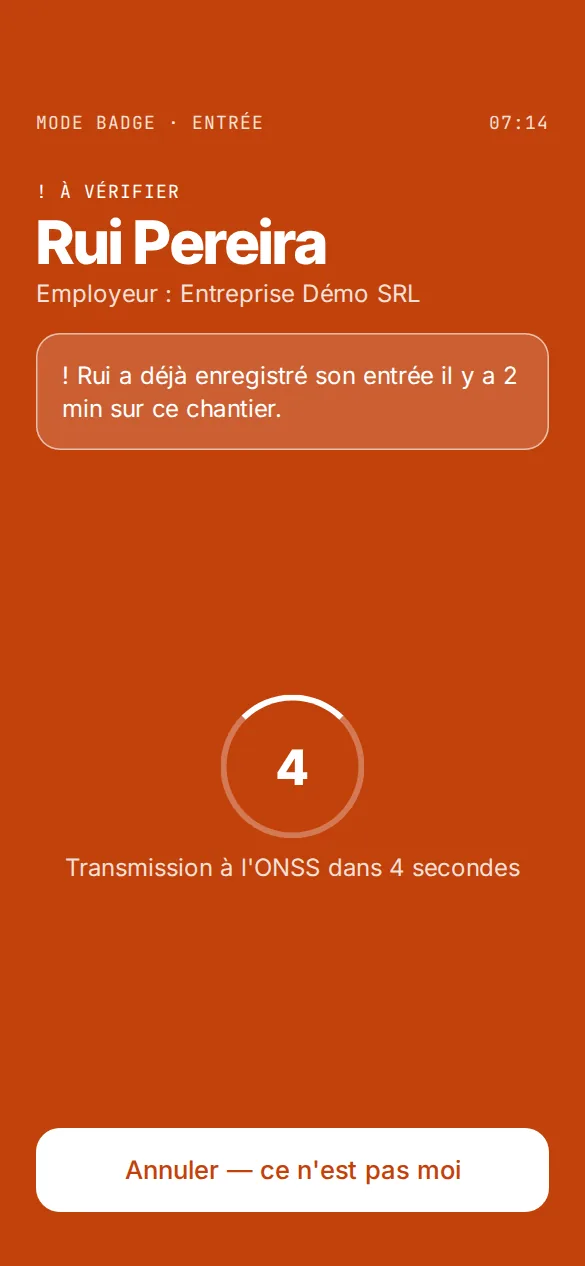 Écran orange : à vérifier